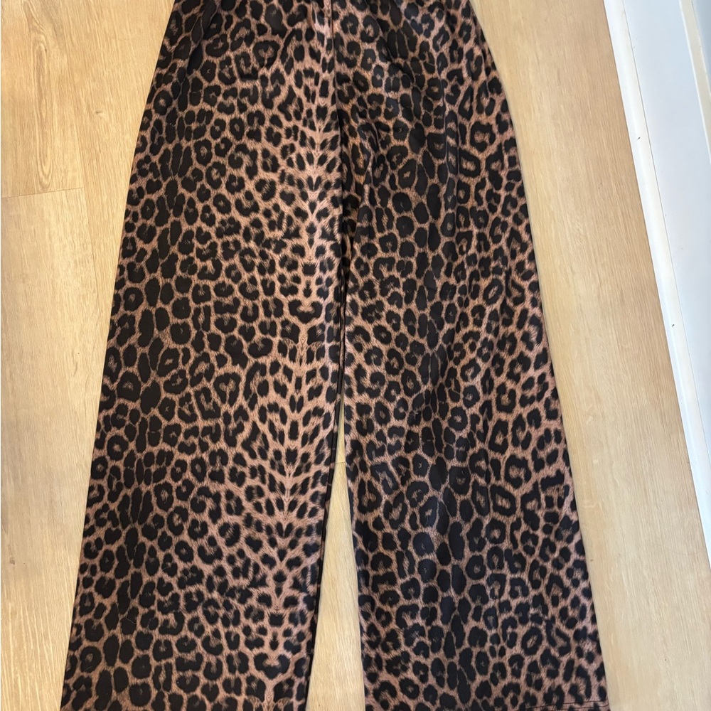 SHEIN leopard lounge pants